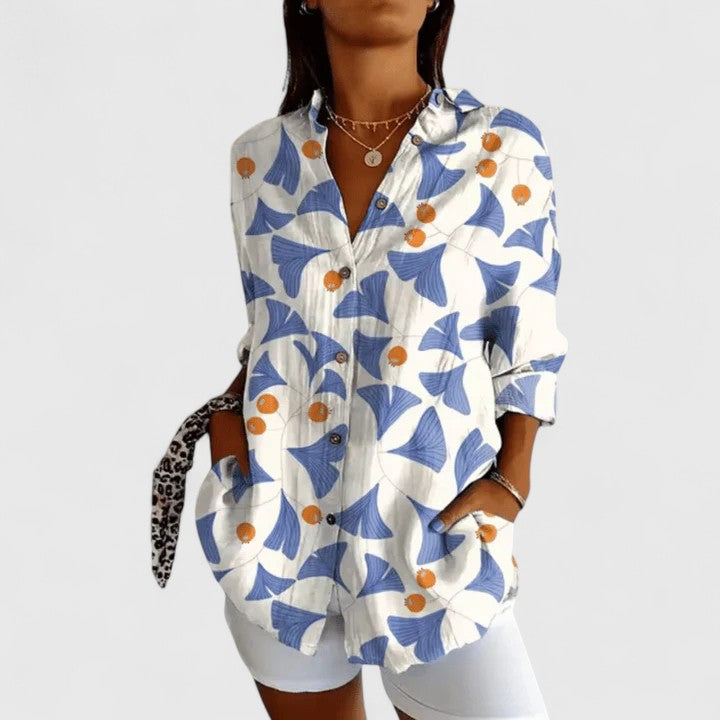 Katarine | Elegant Floral Blouse