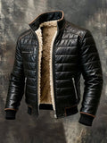 Mason™ | Black Quilted Jacket with Sherpa Lining