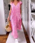 Glaiza | V-Neck Maxi Dress