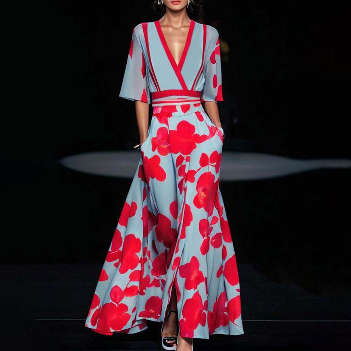 AYANA - ELEGANT SLEEVE DRESS