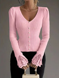 Skylar | Ribbed V-Neck Top