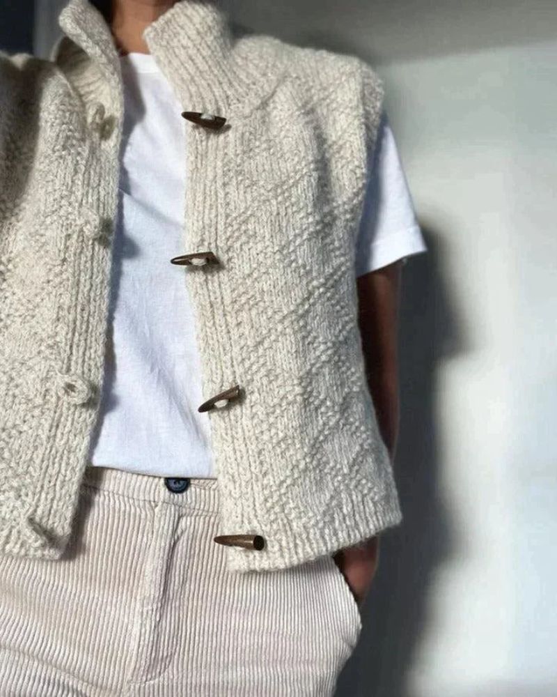 Camila - Sophisticated Sleeveless Knit Vest