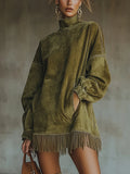 Virela | Long Sleeved Mini Dress