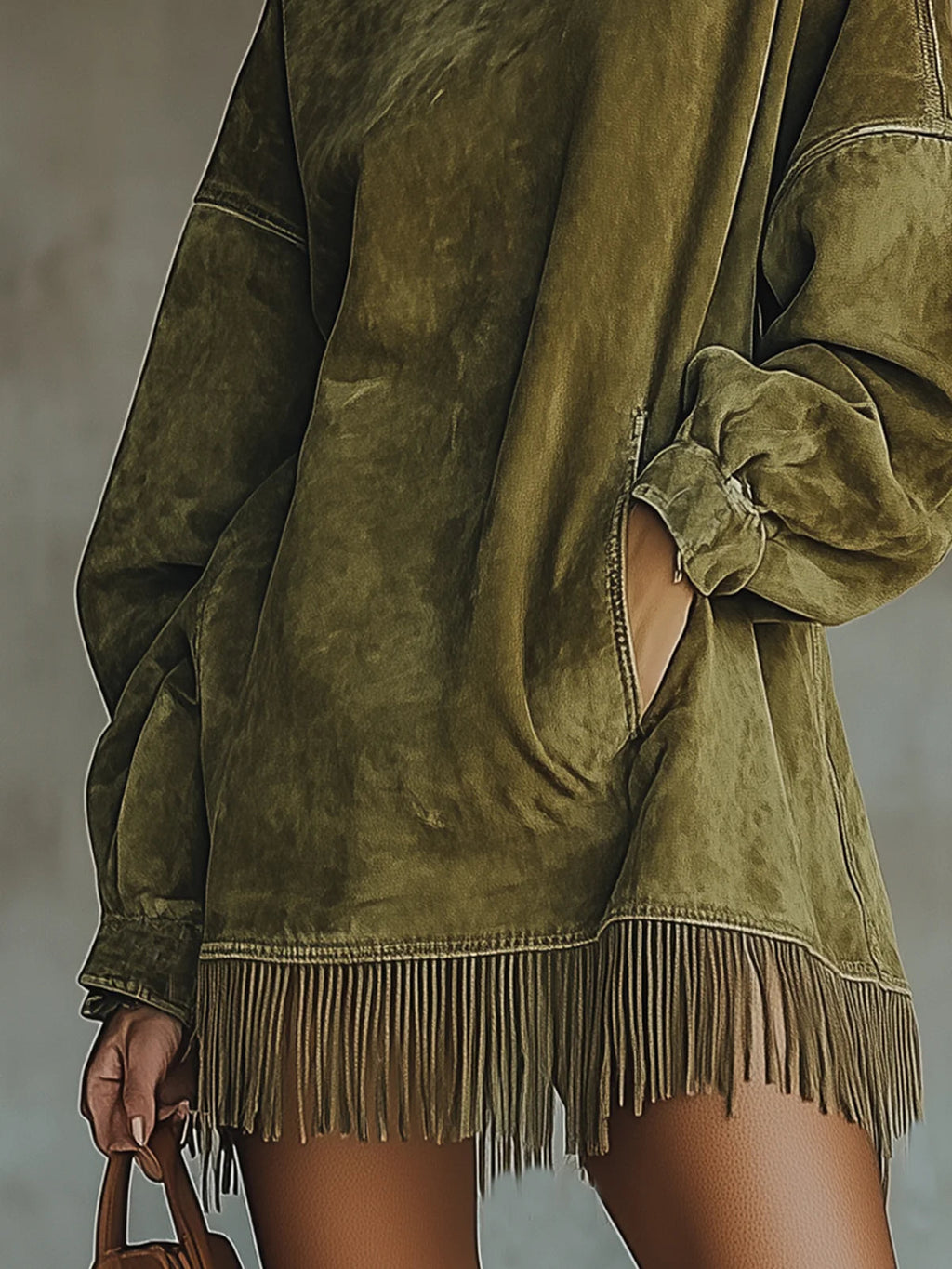 Virela | Long Sleeved Mini Dress