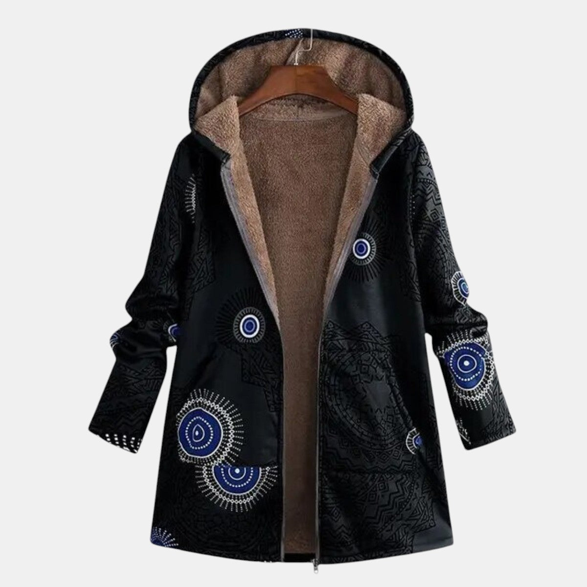 Sage | Tribal Pattern Sherpa Jacket