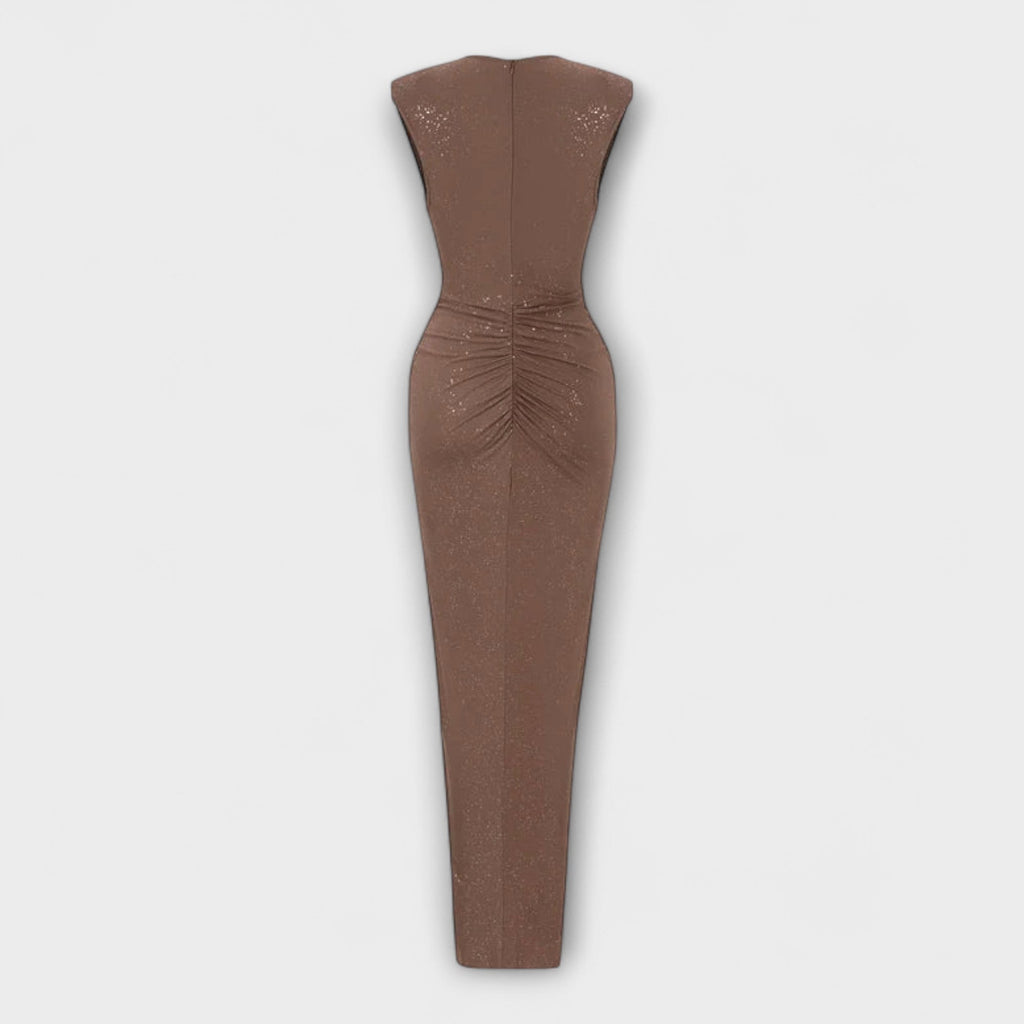 Thea - Maxi Dress with Deep V-Neck